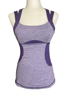 Lululemon Purple Panel Tank Top Size 8